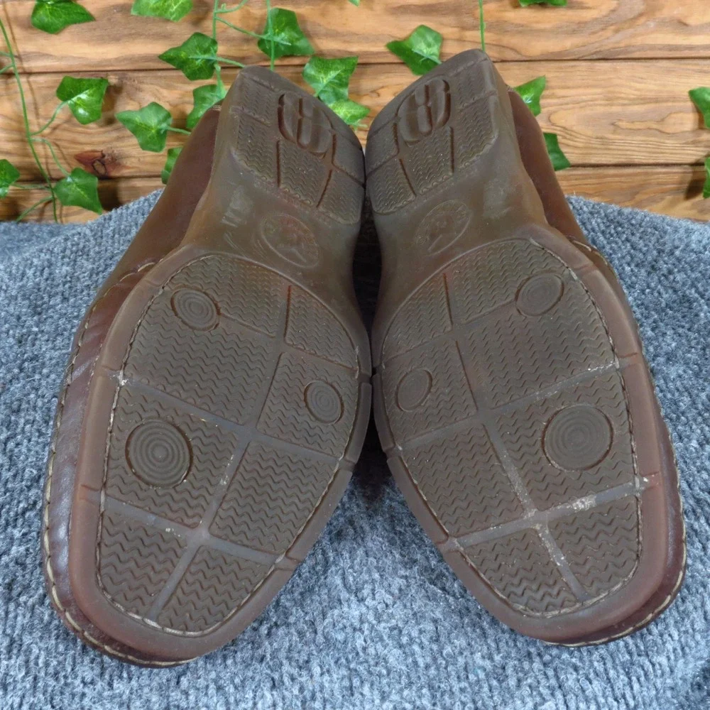 Mephisto Edlef Mens Loafer Size 12 Walking Office Brown Leather Slip On Shoe